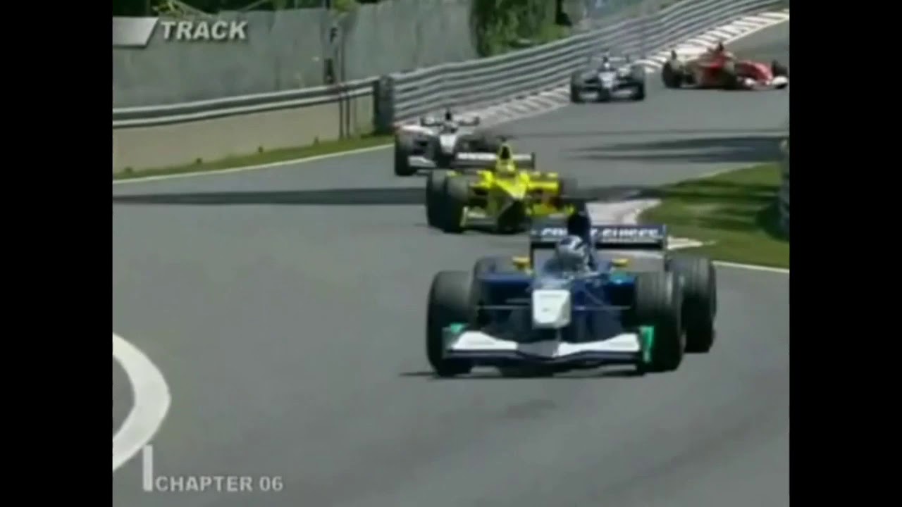F1 Juan Pablo Montoya And Rubens Barrichello Crash Canada 2001