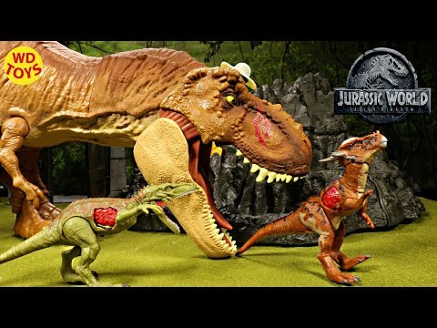 Nuovo Jurassic World Battle Damage Stygimoloch Stiggy e Herrerasaurus Unboxing Fallen Kingdom Mattel