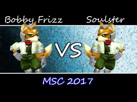MSC 2017 SSBM -  Bobby Frizz (Fox) vs LitG | Soulster (Fox) - Smash Melee Pools