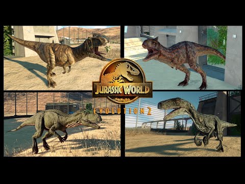 Jurassic World Evolution 2 - ALL SMALL AND MEDIUM CARNIVORE DINOSAURS MAX EGG INTRODUCTION