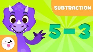 Subtractions for kids - Learn to subtract with Dinosaurs - Mathematics for kids