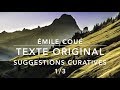 METHODE EMILE COUÉ - TEXTE COMPLET SUGGESTIONS CURATIVES - 1/3