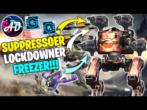 SUPPRESSOR LOCKDOWNER FREEZER BLITZ SHREDDER With CHEAP DRONE FLY | War Robots Mk2 WR Gameplay