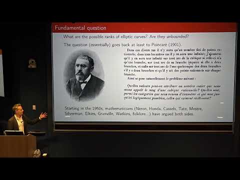 John Voight: Ranks of Elliptic Curves (October 17, 2025)