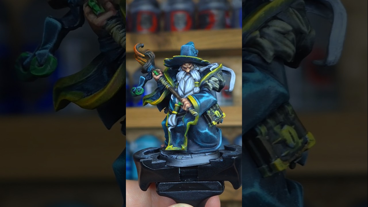 Slapchop Wizard!!!! Painting a 3d printed miniature! #miniaturepainting #minipainting