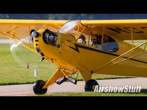 Busy Oshkosh Departures! - Sunday Part 2/8 - EAA AirVenture Oshkosh 2025