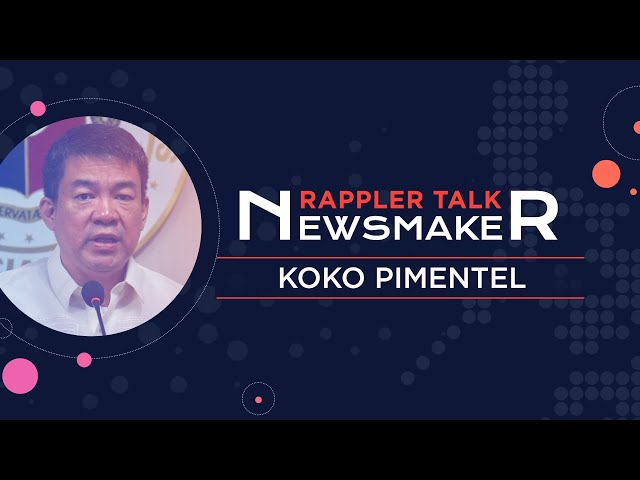 Rappler Talk Newsmaker: Koko Pimentel and PDP-Laban’s crisis