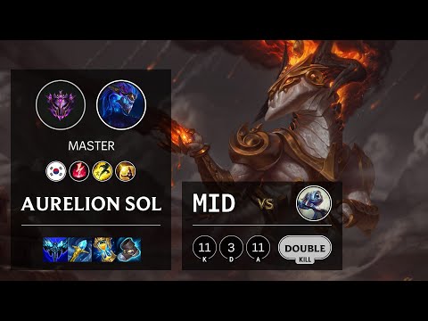 Aurelion Sol Mid vs Fizz - KR Master Patch 11.5