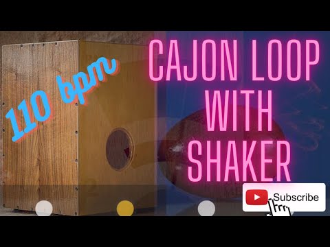 [FREE] Cajon with Shaker Loop | 110 BPM | Best for practice | [NO COPYRIGHT]