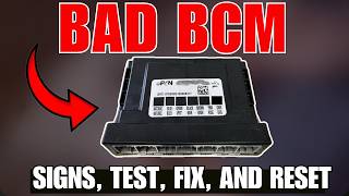 Signs & Symptoms  of a bad body control module(How to test, fix & reset bad car bcm)
