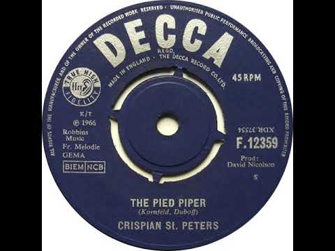 UK New Entry 1966 (98) Crispian St. Peters - The Pied Piper