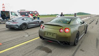 900HP Mercedes-AMG GT R Pro vs 800HP Nissan GT-R R35