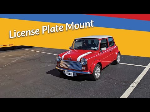 Mounting the License Plate on my Classic Mini Cooper