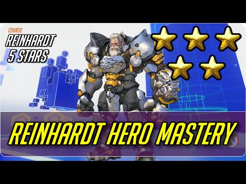 REINHARDT HERO MASTERY 5 STAR EVERY COURSE - OVERWATCH 2