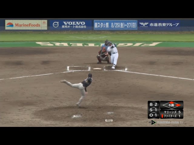 【ファーム】 ファイターズ・横尾のタイムリー2ベースで追い上げる 2017/7/25 F-M(ファーム)