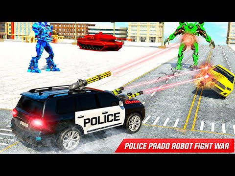 Flying Prado Helicopter Car Transform Robot Games Fun Games Studioz Gameplay