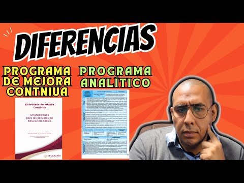 Diferencias entre el Programa de mejora continua y el Programa Analítico de la escuela