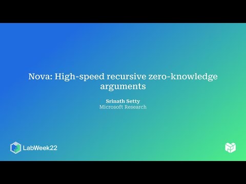 Nova: High-speed recursive zero-knowledge arguments - Srinath Setty