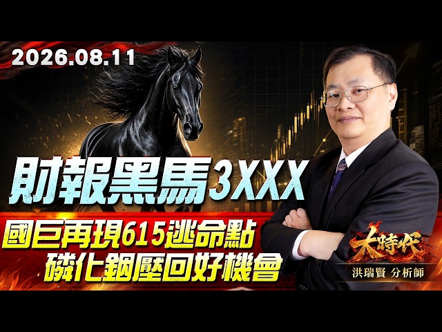 0811 財報黑馬3XXX 國巨再現615逃命點 磷化銦壓回好機會#大時代 #洪瑞賢