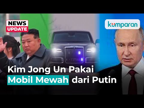 Kim Jong Un Pakai Mobil Hadiah dari Vladimir Putin