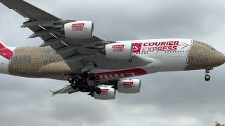 Emirates EK31 Courier Express livery Heathrow Airport