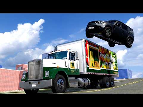 High Speed Traffic Car Crashes #262 - BeamNG Drive | CrashBoomPunk