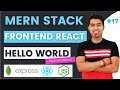 MERN 17 Let S Start Front End With ReactJS Hello World Using React JS In MERN STACK