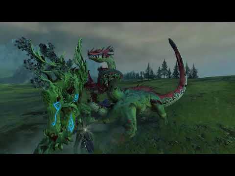 Ancient Treeman VS Hydra - Total War: Warhammer 2