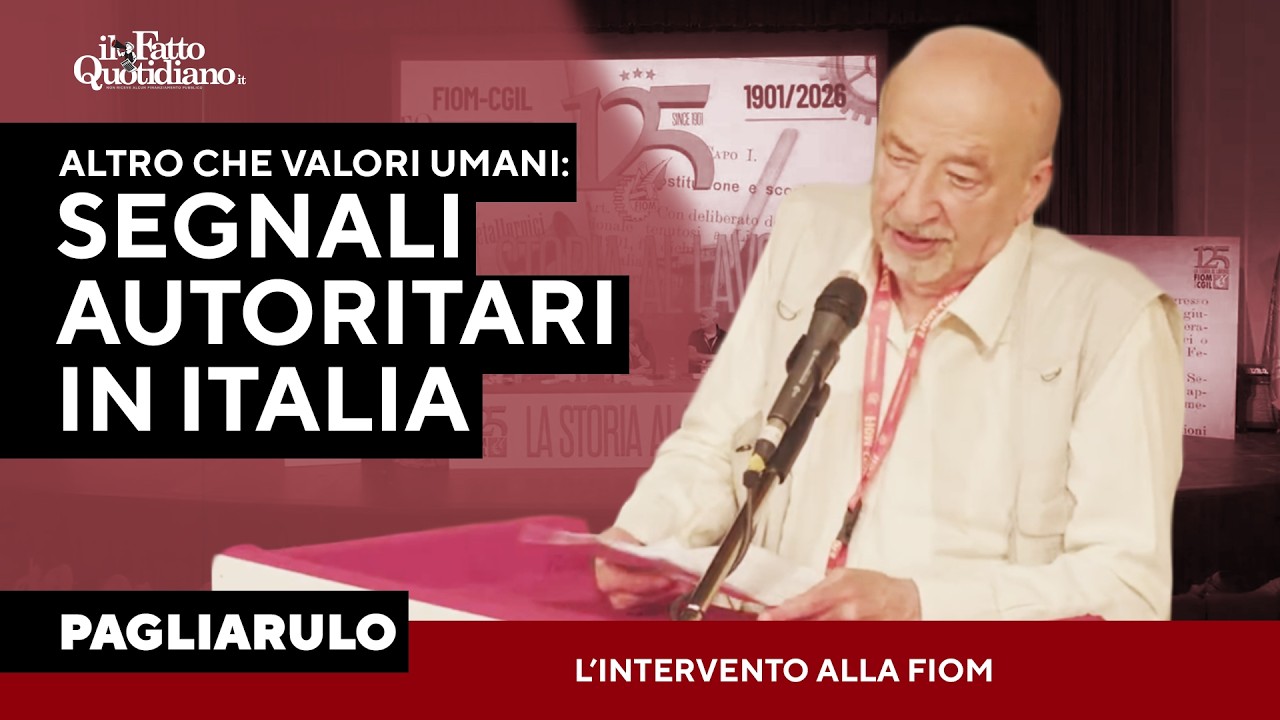 Pagliarulo: “In Italia segnali autoritari. Colpiti sciopero, conflitto sociale e ultimi”