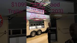 7.4ft Compact Food Trailer DOT Certified IN STOCK 1115 Phoenix Way Round Rock TX 78665 - SKY Food Trailer