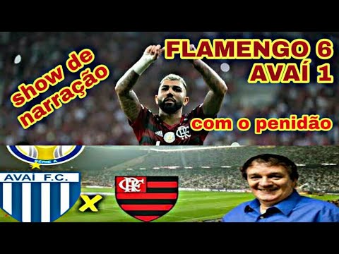 FLAMENGO 6 X 1 AVAÍ COM LUIZ PENIDO/ SHOW DE NARRAÇÃO/05-12-2019/SÓ GOLS/FLAMENGÃO