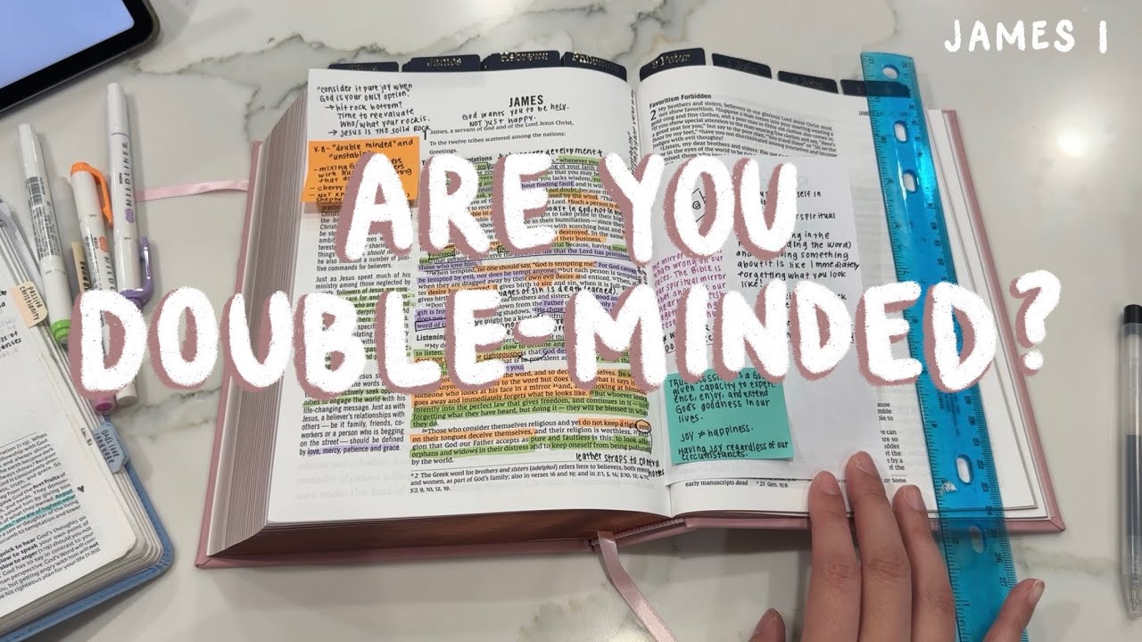 James 1 Annotated Bible Study | joy in trials, being double-minded, the bible as a mirror🪞