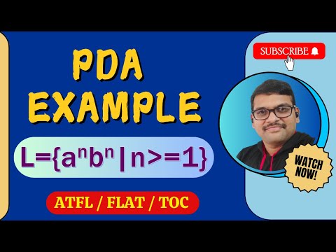PUSHDOWN AUTOMATA EXAMPLE a n b n | PDA EXAMPLE | TOC