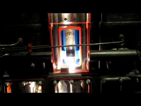 Junkers Gegenkolbenmotor Diesel Zweitaktmotor mit Ladepumpe Funktion