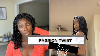 EASY & SIMPLE PASSION TWIST ON TAPERED NATURAL HAIR | DIY UNDER $30 | RUTH NANDA