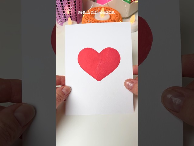 How to Easy Draw a Heart ❤️ #shorts #arthacks