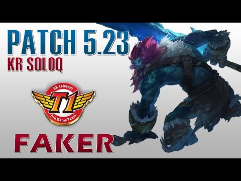 SKT T1 Faker - Trundle Support - KR SoloQ