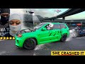 SHE CRASHED THE WIDEBODY TRACKHAWK I SHOULDNT OF LET HER DRIVE IT