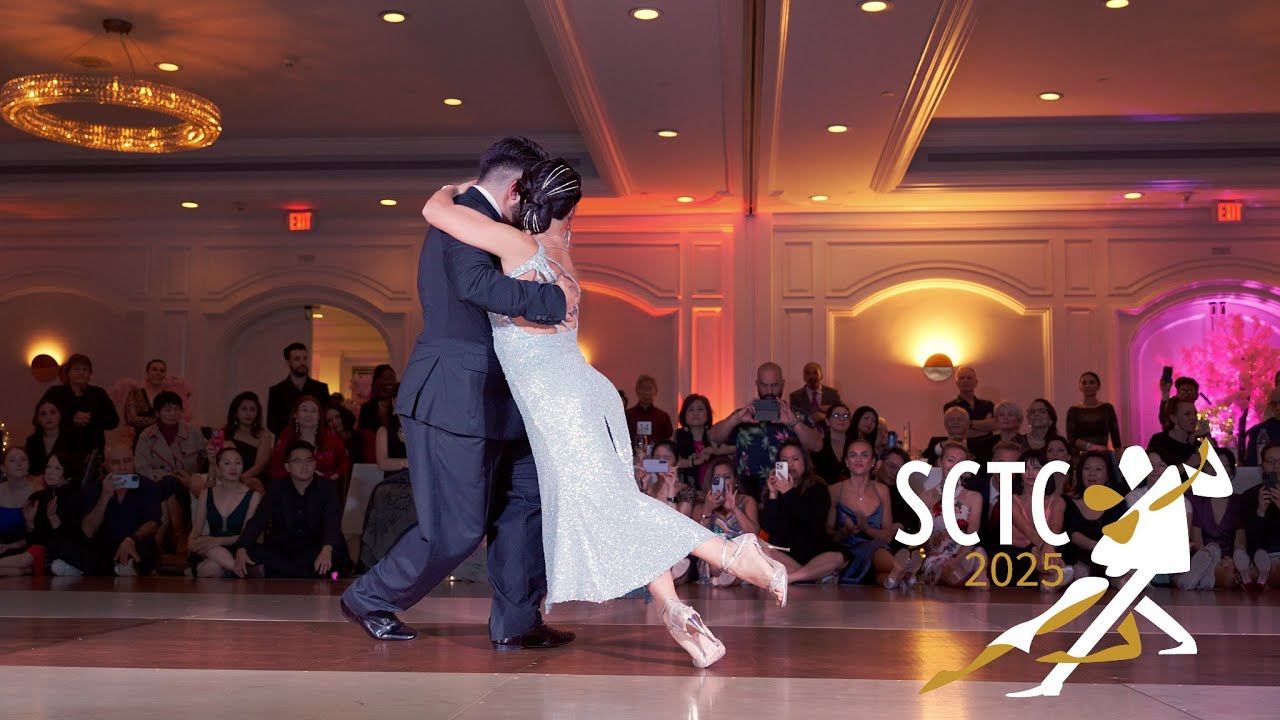 Clarisa Aragon & Jonathan Saavedra performing to "Quema esas cartas" at the 2025 SCTC