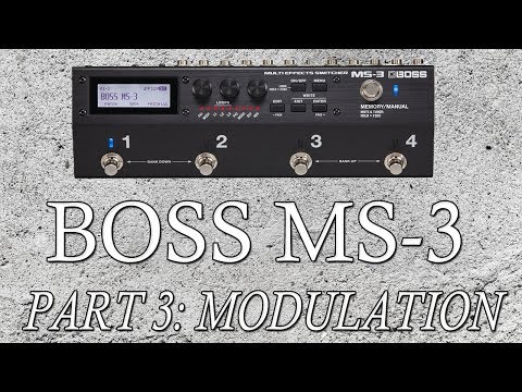 BOSS MS-3 FX Demonstration - Part 3: Modulation