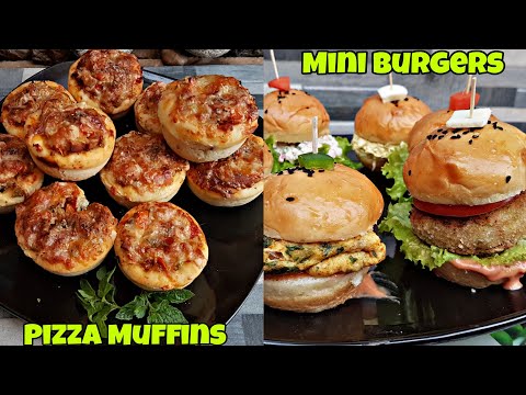 Mini Burgers & Pizza Muffins By Nida's Cuisine