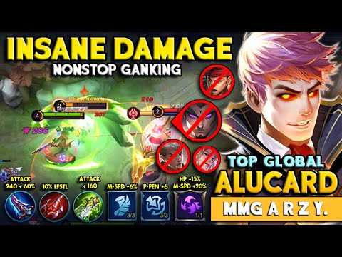 Slash Down Everything! Top 1 Global Alucard Gameplay 2021 Mobile Legends | Alucard Arzy Savage ML