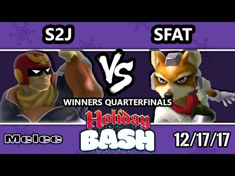 Holiday Bash SSBM - Tempo | S2J (Captain Falcon) VS CLG.SFAT (Fox) - Melee WQF