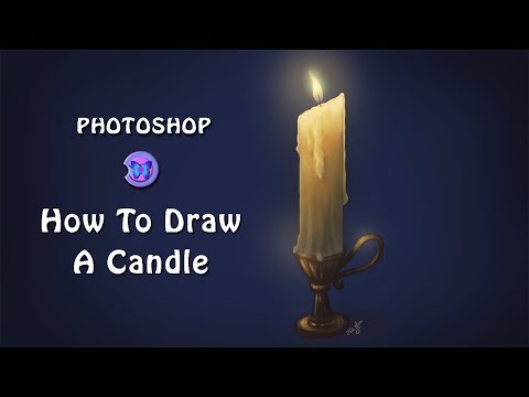How To Draw A Candle In Photoshop [Digital Painting ...