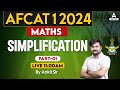 AFCAT 1 2024 Maths Online Classes Maths Simplification Math Preparation By Ankit Sir