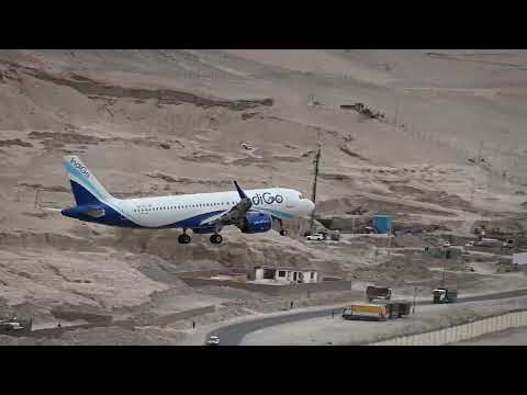 Landing to Leh India Airport