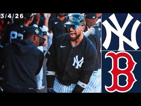 New York Yankees Spring Training Highlights: vs Boston Red Sox | 3/4/26