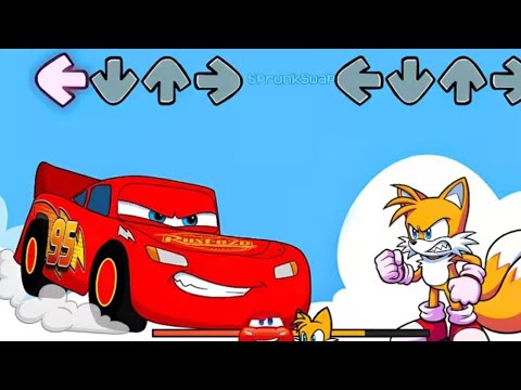 FNF Sonic All PHASES VS Pibby McQueen Sings Pony Girl | Bluey FNF Mods