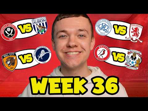 My Week 36 Championship Score Predictions!