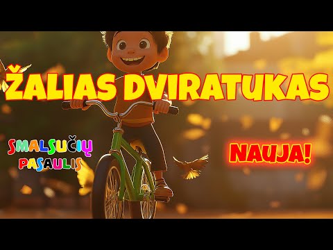 Žalias Dviratukas - Nauja Dainelė Vaikams | Smalsučių Pasaulis